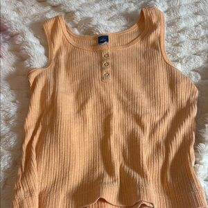 old navy girls orange tank top